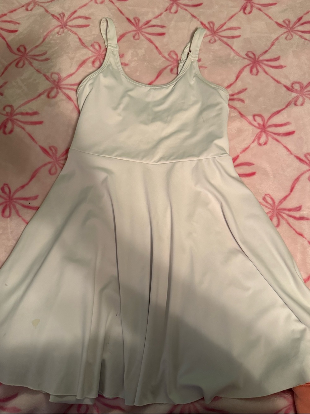 SHEIN Light Blue Scoop Neck Skater Dress